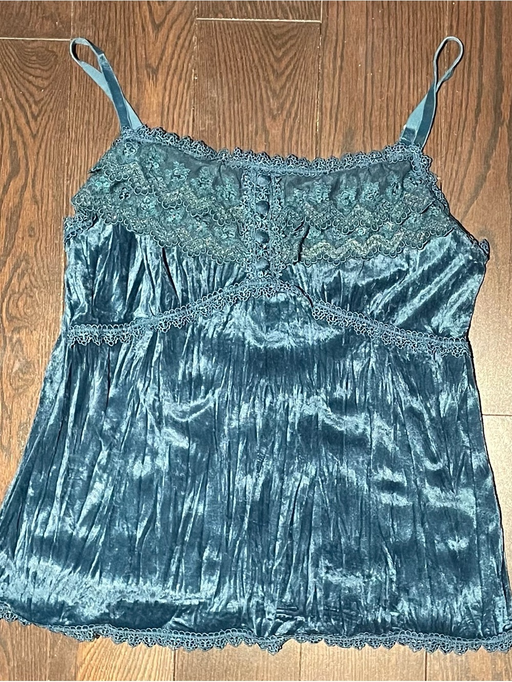 Y2K Vintage Crushed Velvet Cami